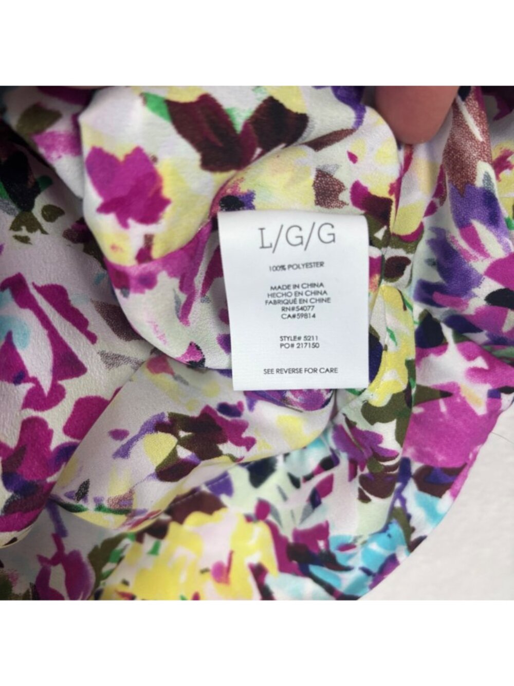 ✨3/$30 Cabi L Eden Floral Wrap Top 5211 Blouse Floral Print Sleeveless Blouse - Picture 6 of 7